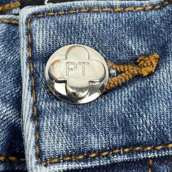 Pink Tartan Womens Flare Raw Hem Jean Size 2 - Picture 5 of 7